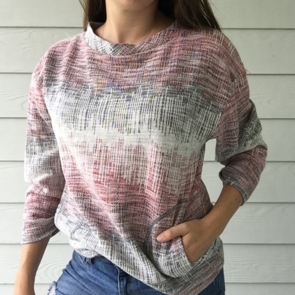 Anthropologie Postmark Crosshatch Sweater